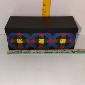 Hand painted metal box